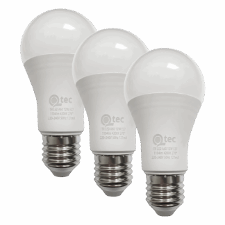 Q-TEC 12W/3 /A60/E27 4200K 1104lm semleges fehér 3 db-os