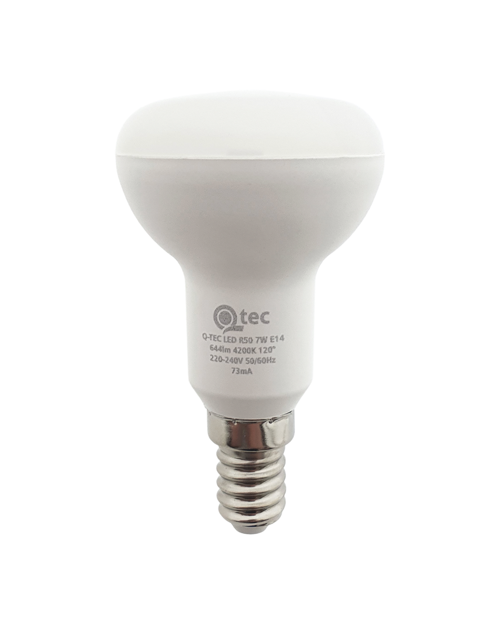 Q-TEC 7W R50 E14 4200K semleges fehér