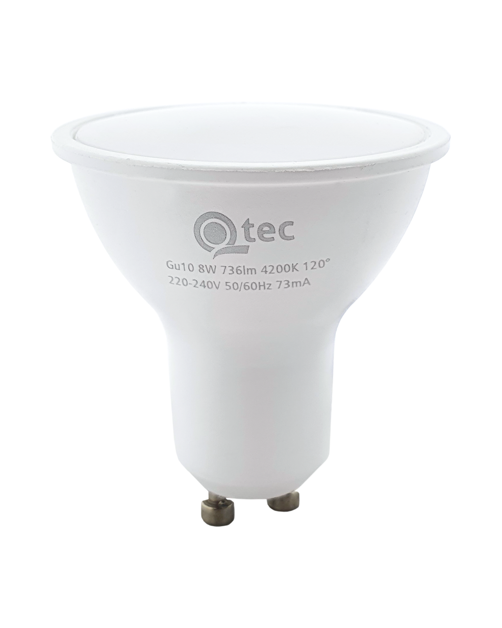 Q-TEC 8W GU10 736lm 4200K semleges fehér
