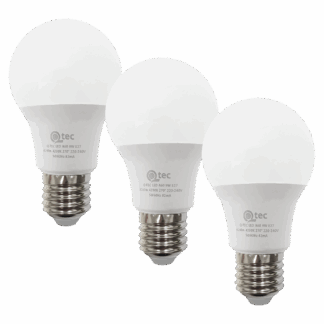 Q-TEC 9W/3 A60/E27 4200K 828lm/semleges fehér 3 db-os