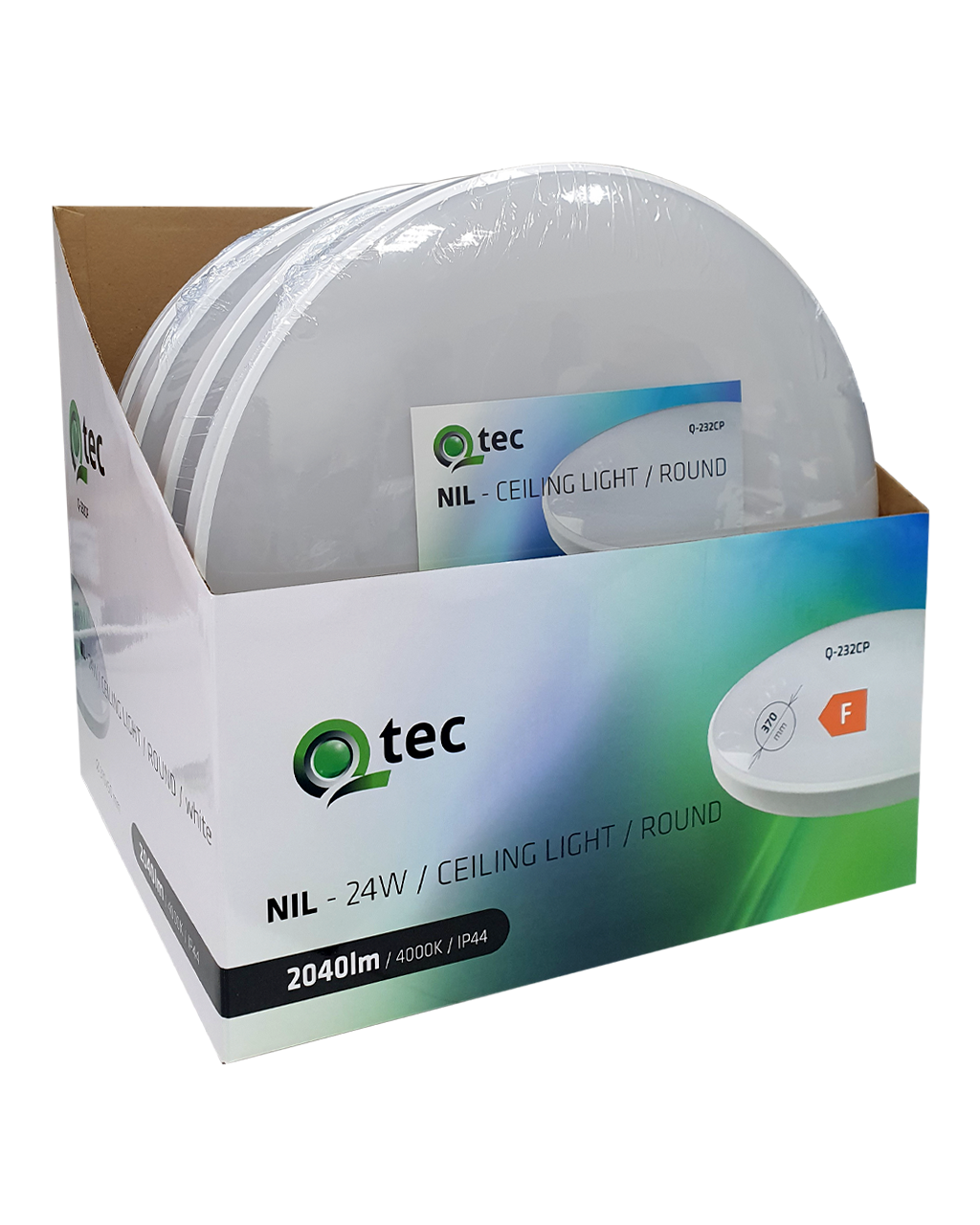 Q-232CP 24W 4000K ø37cm/kerek fehér QTEC LED mennyezeti lámpa - Image 3