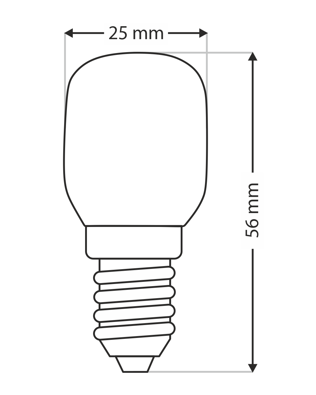 TR 25W-5149 Special izzó Trixline 25W/130lm/T25/E14/2700K - Image 4