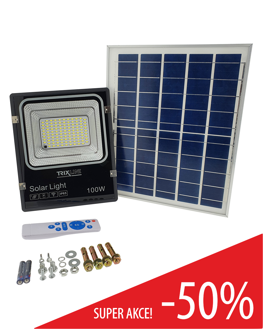 TR 367 Napelemes lámpa 100W TRIXLINE