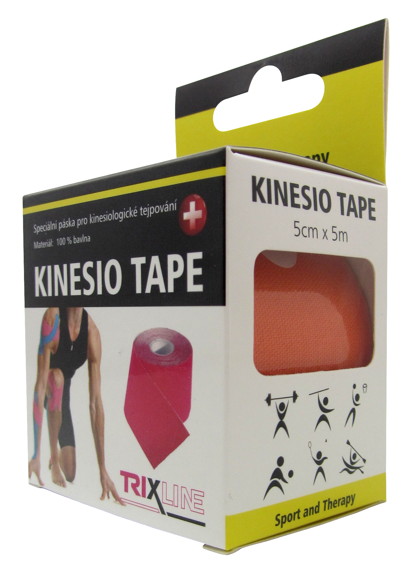 Trixline KINESIO szalag 5cm x 5m narancssárga - Image 4