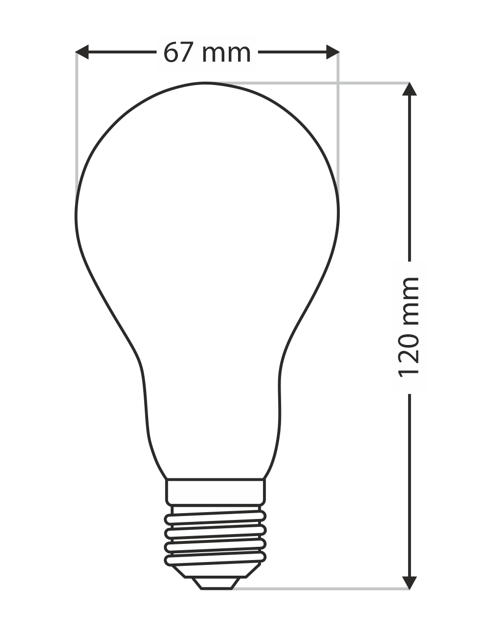 Trixline 150W, A70, E27, 2700K speciális izzó - Image 3