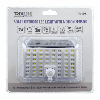 TR-036R Napelemes kültéri LED lámpa 3W COB Trixline