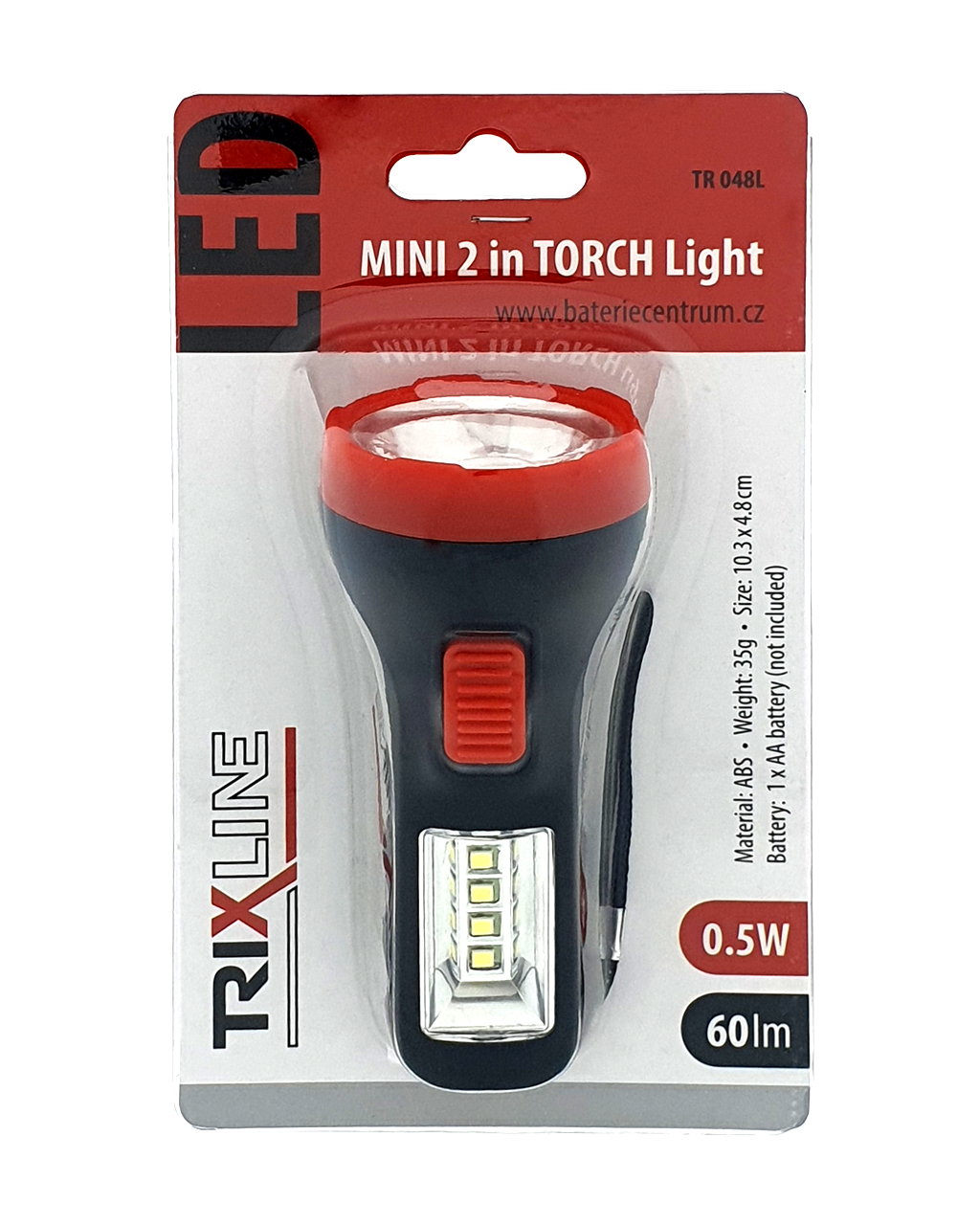 TR-048L LED kézi zseblámpa 2in1 Trixline - Image 2
