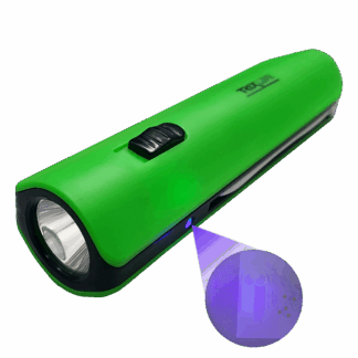 TR-068L LED-es kézi zseblámpa UV bankjegyszárító zöld Trixline