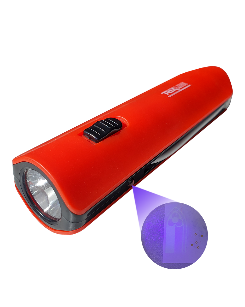 TR-069L LED-es zseblámpa UV fény bankjegyekhez Trixline