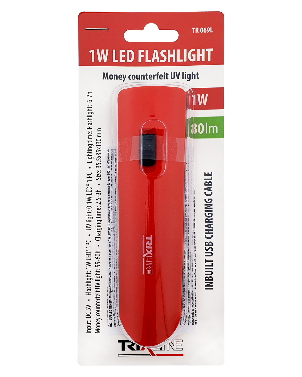 TR-069L LED-es zseblámpa UV fény bankjegyekhez Trixline - Image 3