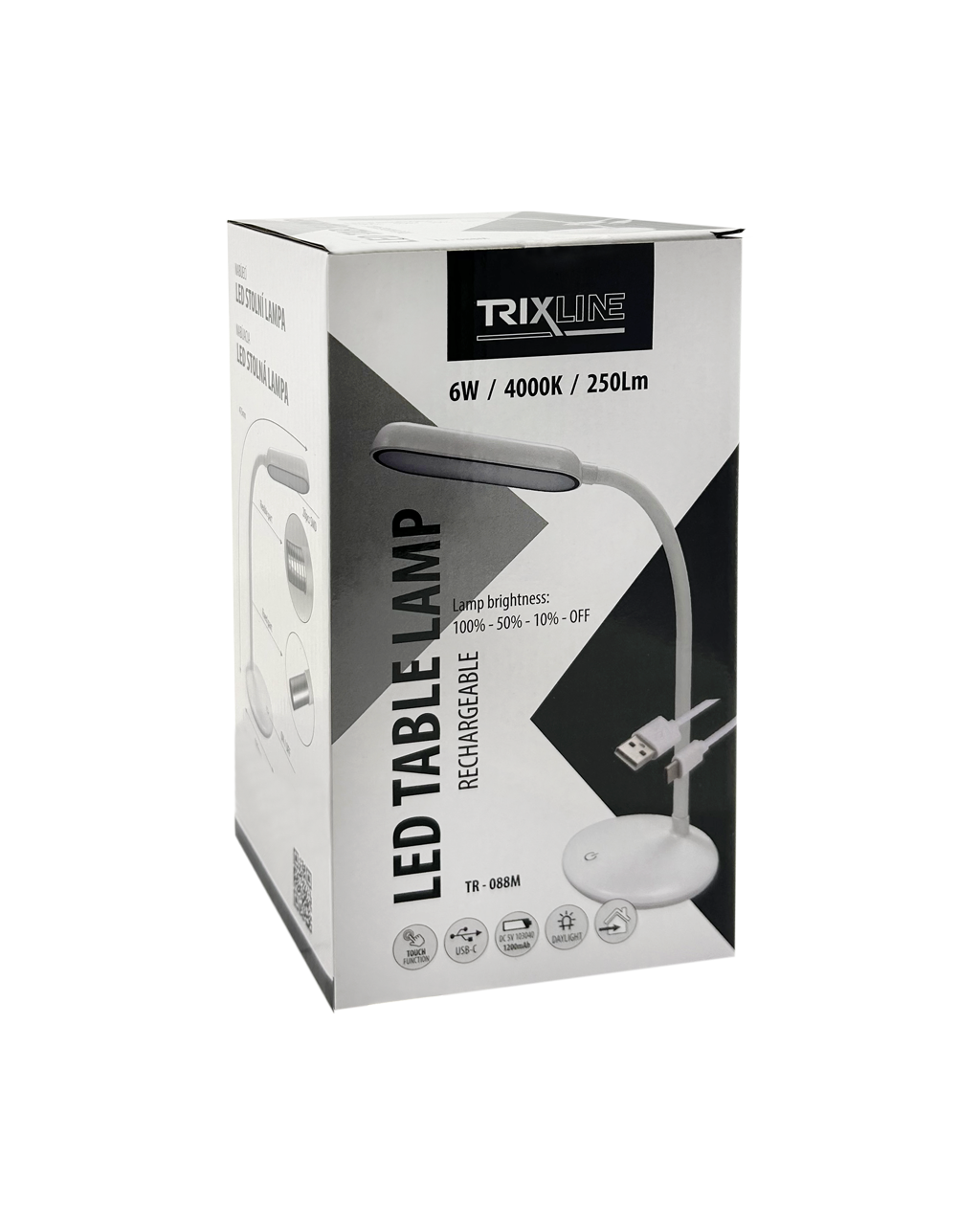 TR-088M LED USB újratölthető lámpa Trixline TR-088M LED USB újratölthető lámpa Trixline