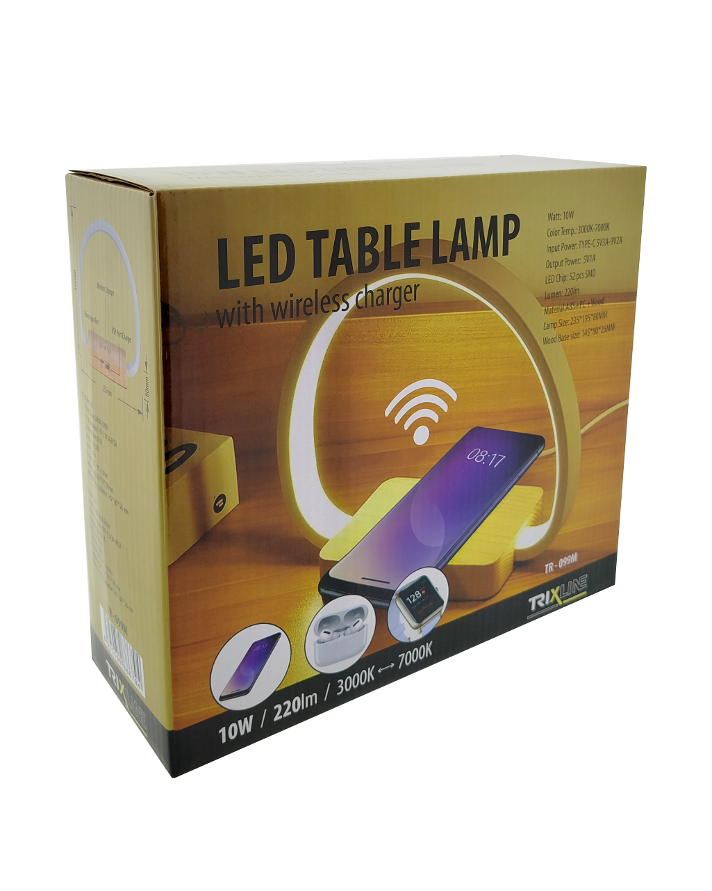 TR-099M Trixline LED asztali lámpa, vezeték nélküli TR-099M Trixline LED asztali lámpa, vezeték nélküli
