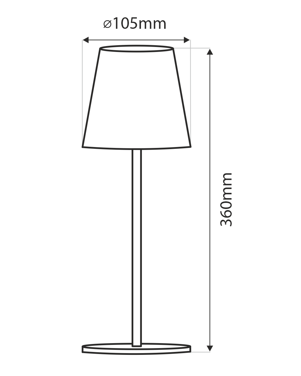 TR-101M LED asztali lámpa - fekete Trixline - Image 4