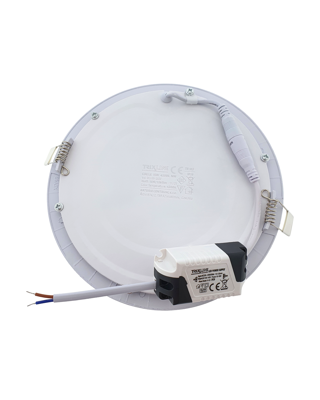 TR 103 LED panel 15W,4200K süllyesztett, kör TR 103 LED panel 15W,4200K süllyesztett, kör