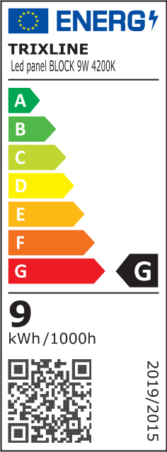 TR 119 LED panel, 9W, 4200K négyzet alakú, felületre szerelhető, TR 119 LED panel, 9W, 4200K négyzet alakú, felületre szerelhető,