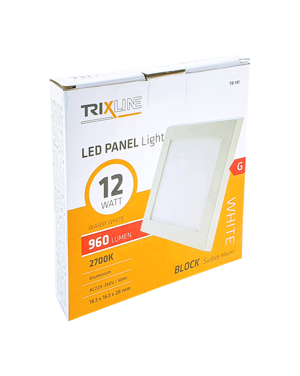 TR 141 LED panel 12W, négyzet alakú, felületre szerelhető 2700K TR 141 LED panel 12W, négyzet alakú, felületre szerelhető 2700K