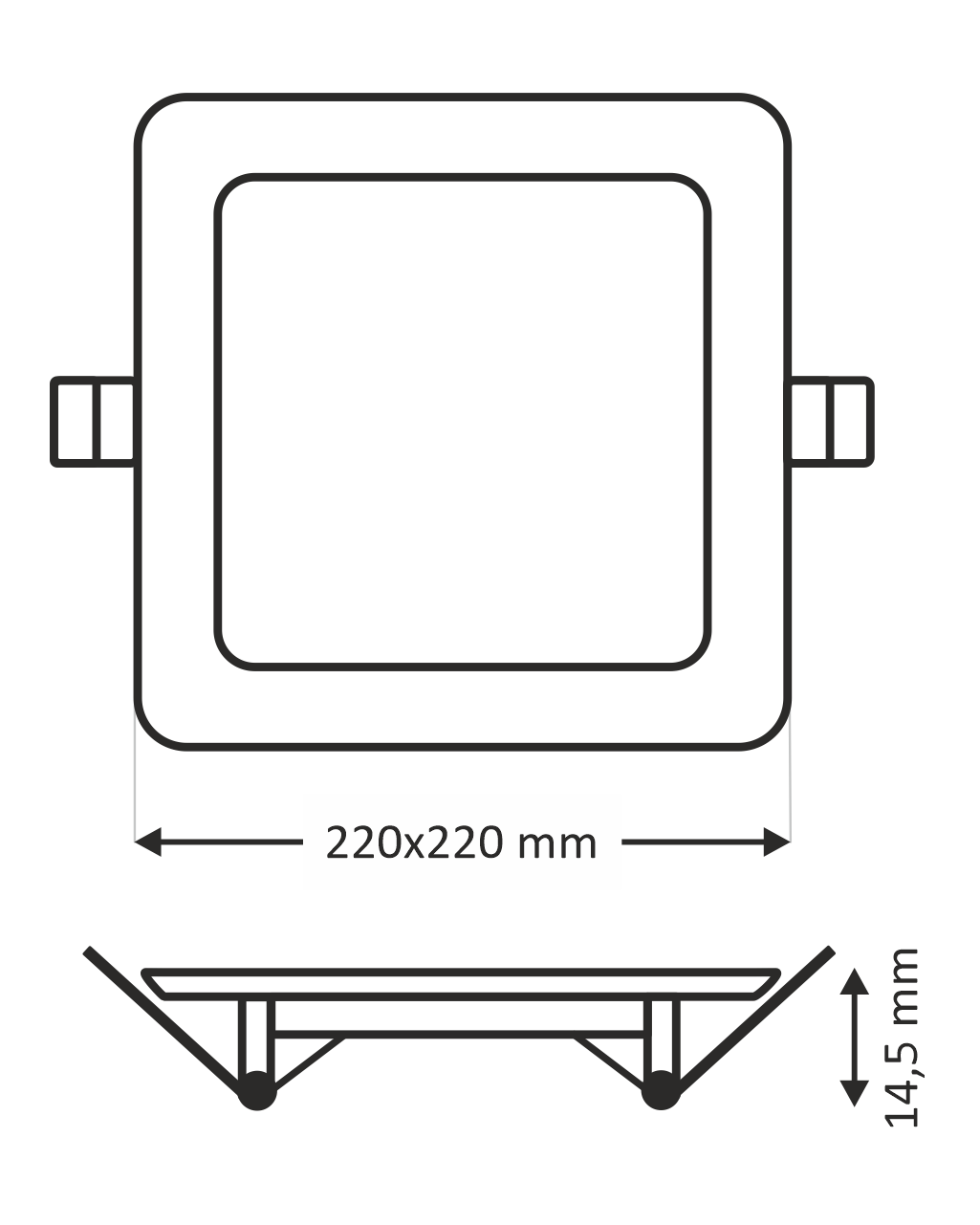 TR-151 LED panel 18W 1512lm 4200K fa dekoratív – négyzet alakú trixline TR-151 LED panel 18W 1512lm 4200K fa dekoratív – négyzet alakú trixline