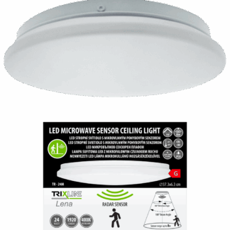 TR-24M LED 24W/1920lm/4000K szenzoros, kerek fényű - fehér Trixline LENA