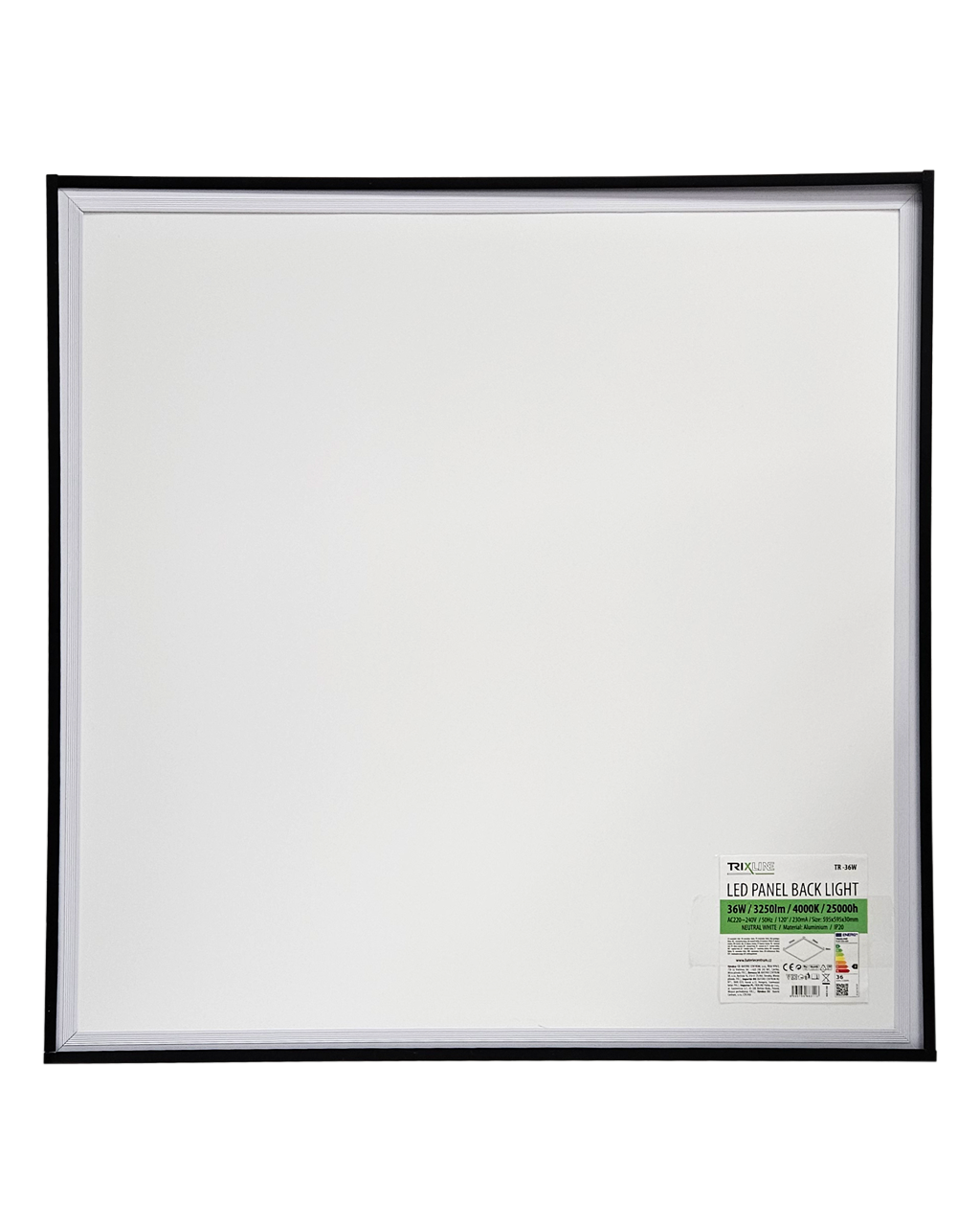 TR-30A PVC keret panelhez 595x595x50mm fekete Trixline - Image 3