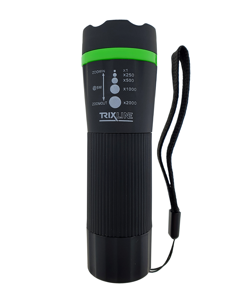 TR 311R zöld Kézi LED-es zseblámpa zoommal , ABS/1W - Image 3