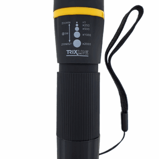 TR 313R Kézi LED-es zseblámpa zoommal  sárga, ABS/1W