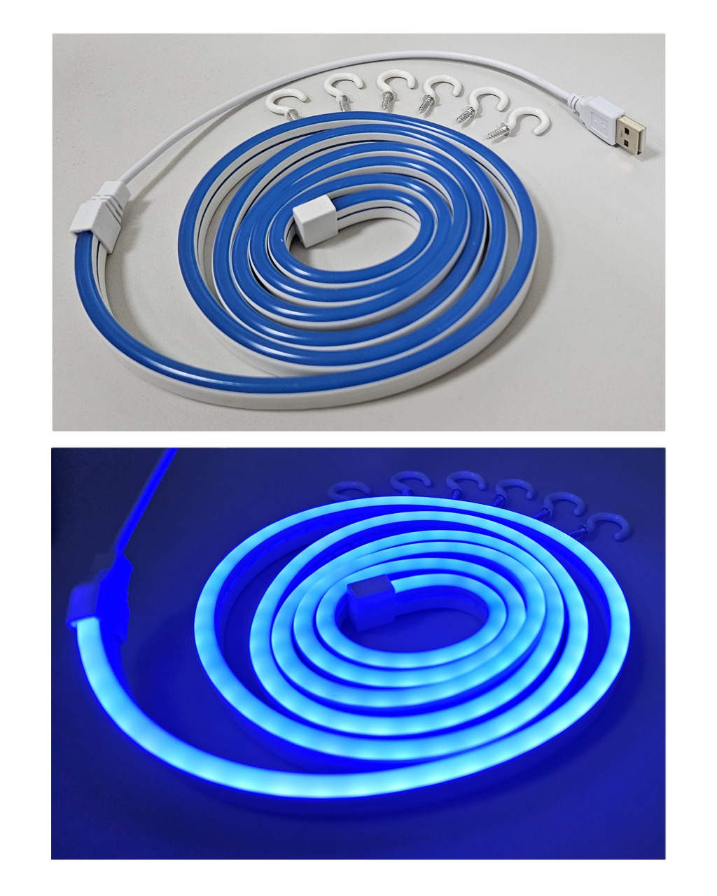 TR-32N NEON kék 1.8m LED szalag - USB-n Trixline - Image 3