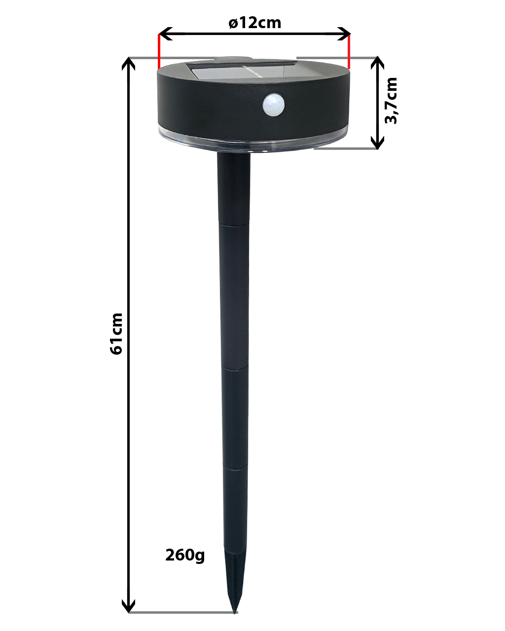 TRIXLINE HD - 372S Napelemes lámpa mozgásérzékelő - Image 2