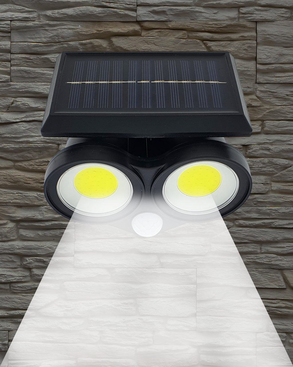 TR378S LED napelemes lámpa 10W mozgásérzékelővel TRIXLINE