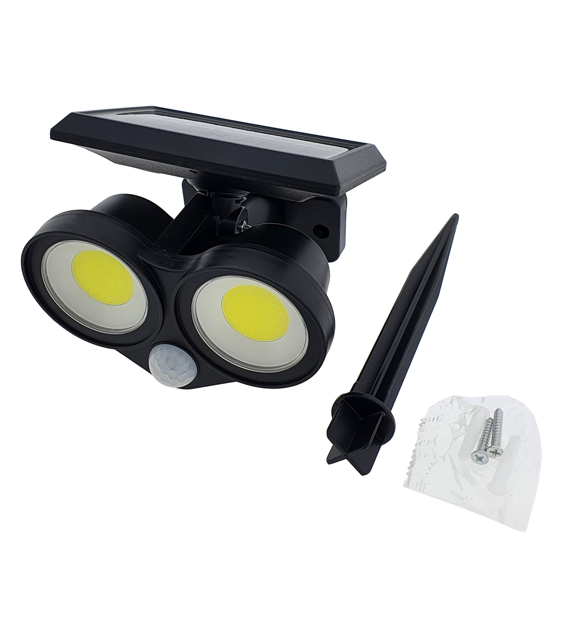 TR378S LED napelemes lámpa 10W mozgásérzékelővel TRIXLINE - Image 2