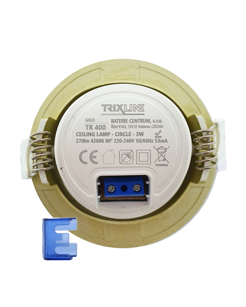 TR 400 LED spotlámpa 3W / 3497 Arany TRIXLINE TR 400 LED spotlámpa 3W / 3497 Arany TRIXLINE