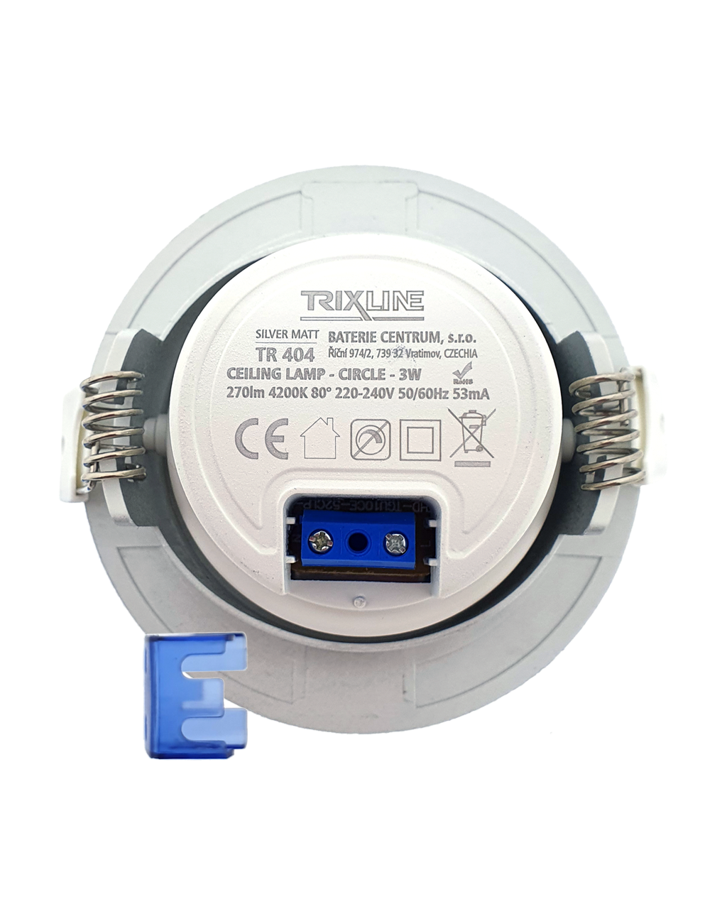 TR 404 LED spotlámpa 3W TRIXLINE Mennyezeti TR 404 LED spotlámpa 3W TRIXLINE Mennyezeti