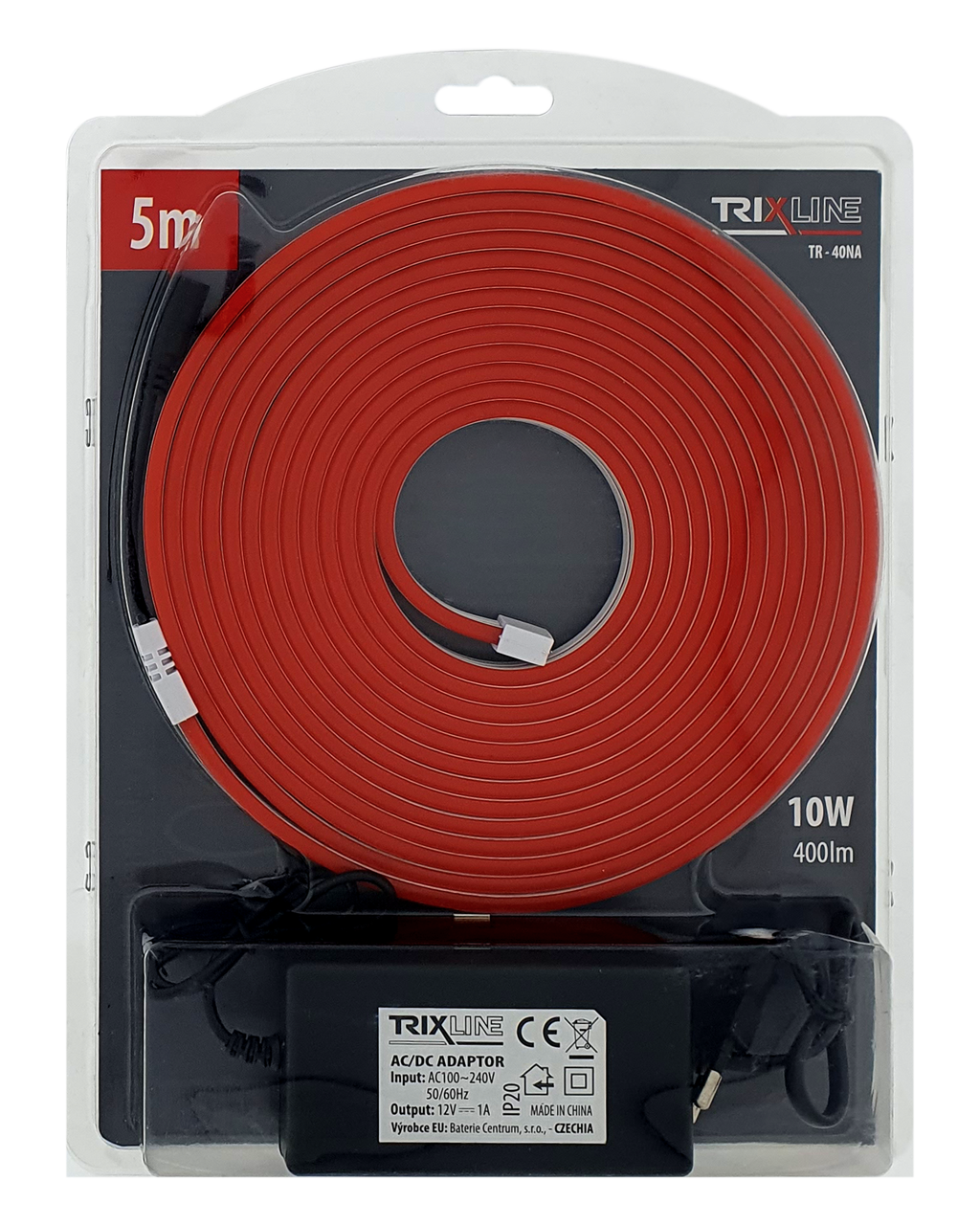 TR-40NA NEON piros 5m LED szalag - Trixline tolgatba