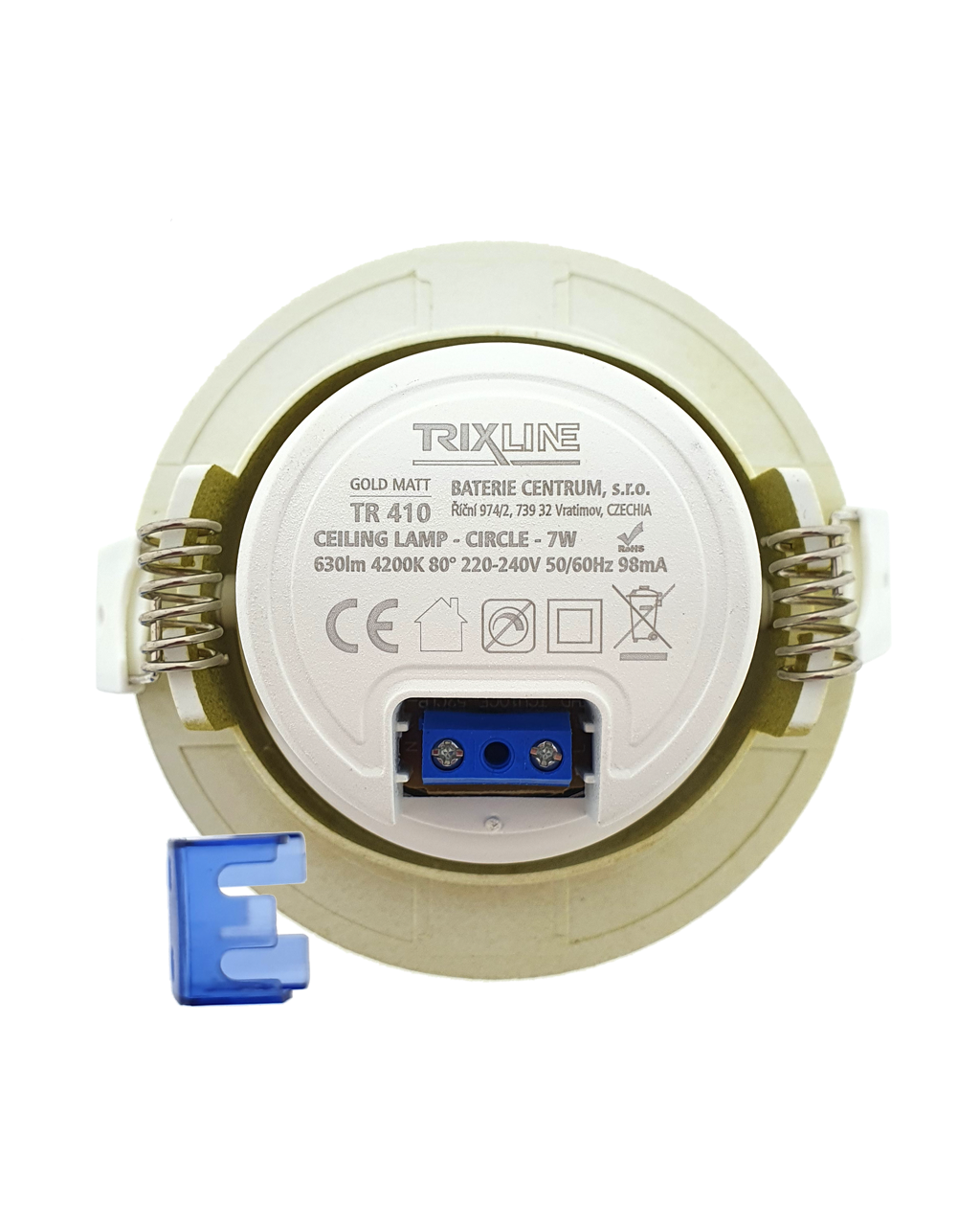 TR 410 LED spotlámpa 7W TRIXLINE Mennyezeti Arany - Image 3