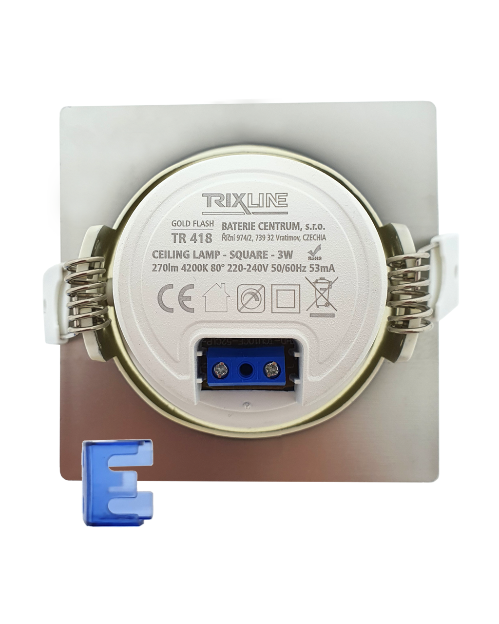 TR 418 LED spotlámpa 3W TRIXLINE Mennyezeti Arany - Image 3