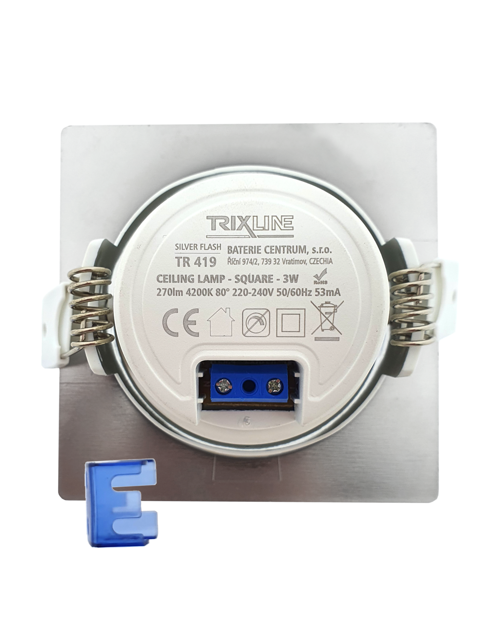 TR 419 LED spotlámpa 3W TRIXLINE Mennyezeti Ezüst - Image 4