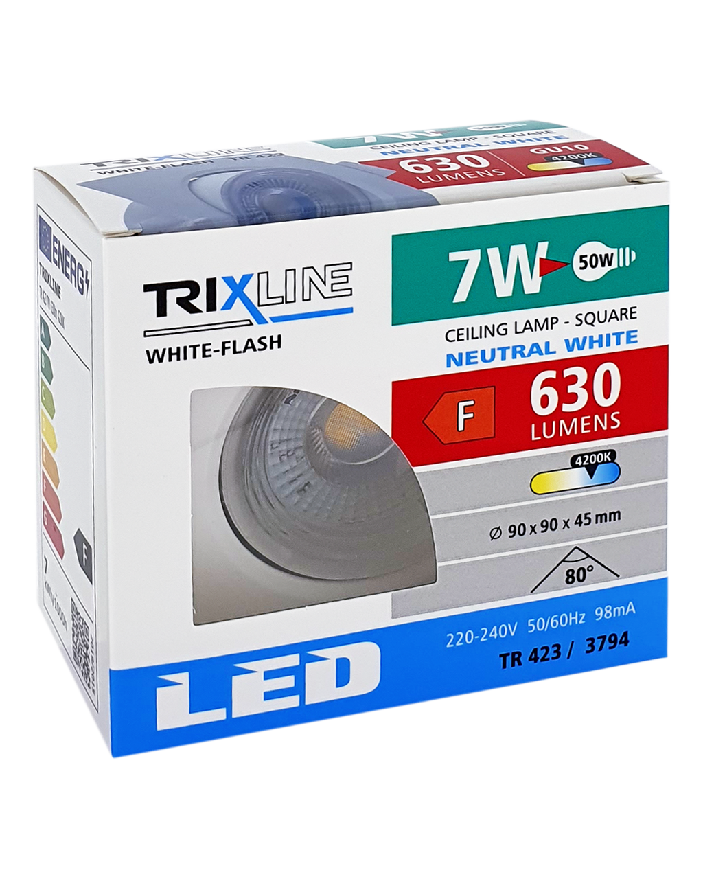 TR 423 spotlámpa 7W / 3794 Fehér TRIXLINE - Image 3
