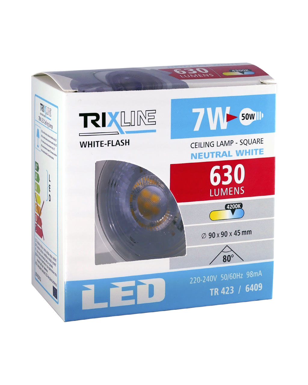 TR 423 LED spotlámpa 7W TRIXLINE Mennyezeti Fehér TR 423 LED spotlámpa 7W TRIXLINE Mennyezeti Fehér