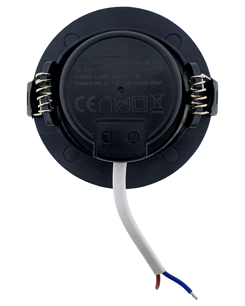 TR 425 LED spotlámpa 7W - kerek / 9666 Fekete TRIXLINE - Image 3