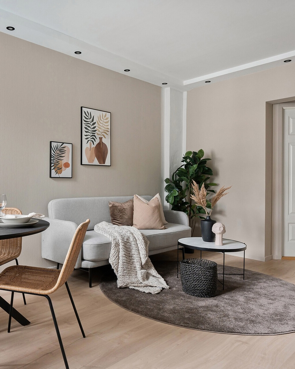 TR 425 LED spotlámpa 7W - kerek / 9666 Fekete TRIXLINE - Image 2