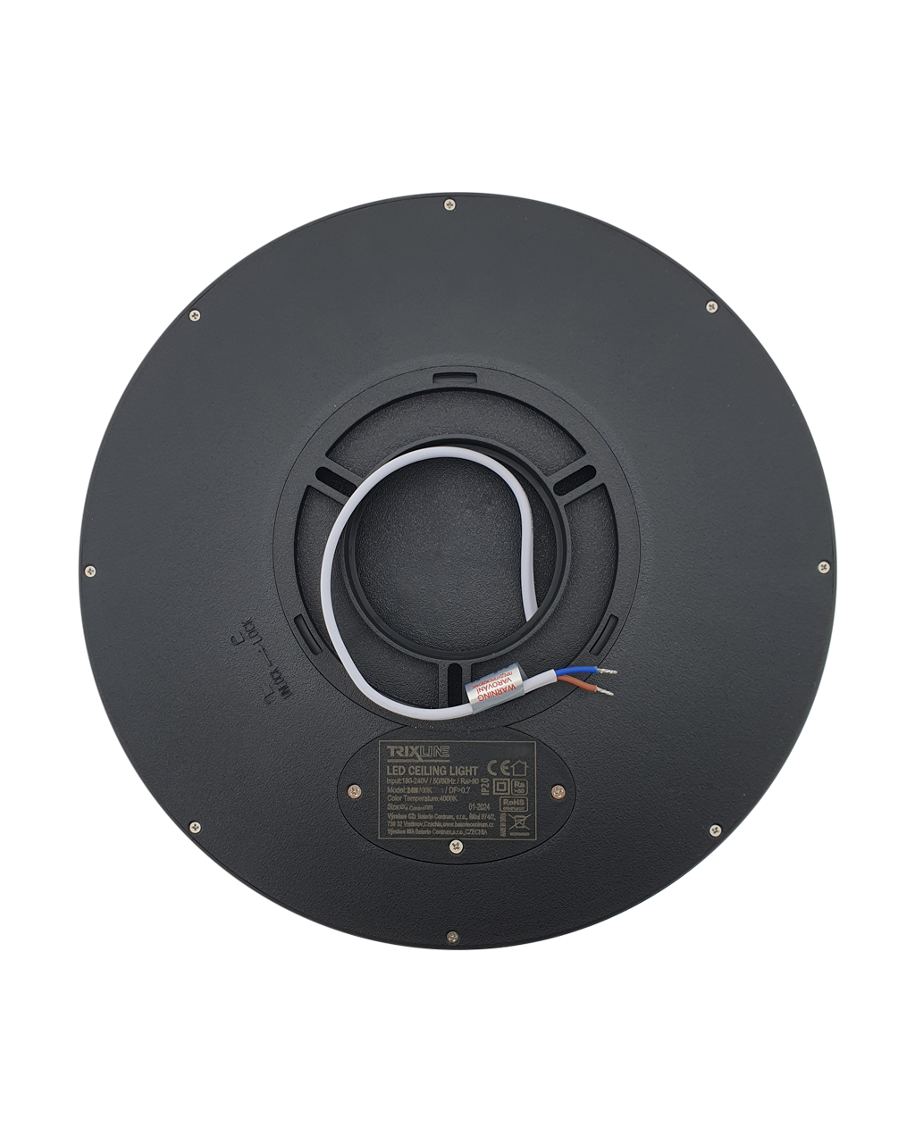 TR-51S LED 18W 1850lm 4000K ø23cm/kerek fekete Trixline mennyezeti lámpa - Image 3