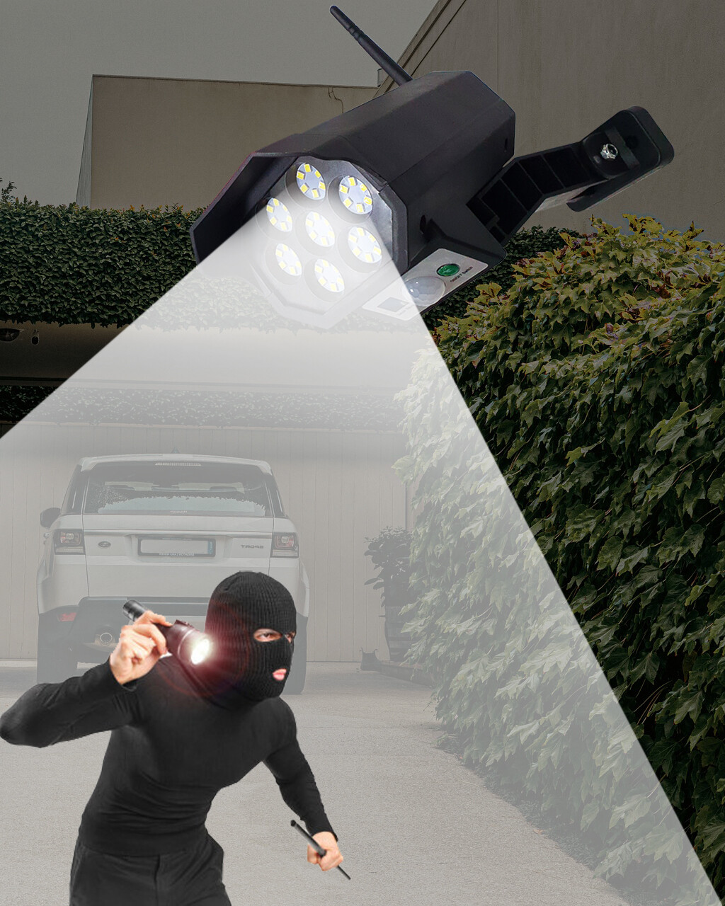 TR-593 Napelemes LED lámpa - CCTV kamera ütánzás - községsző TRIXLINE - Image 3