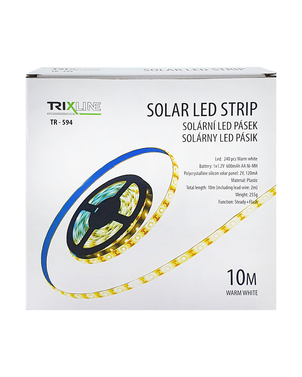 TR-594 10m Napelemes LED szalag TR-594 10m Napelemes LED szalag