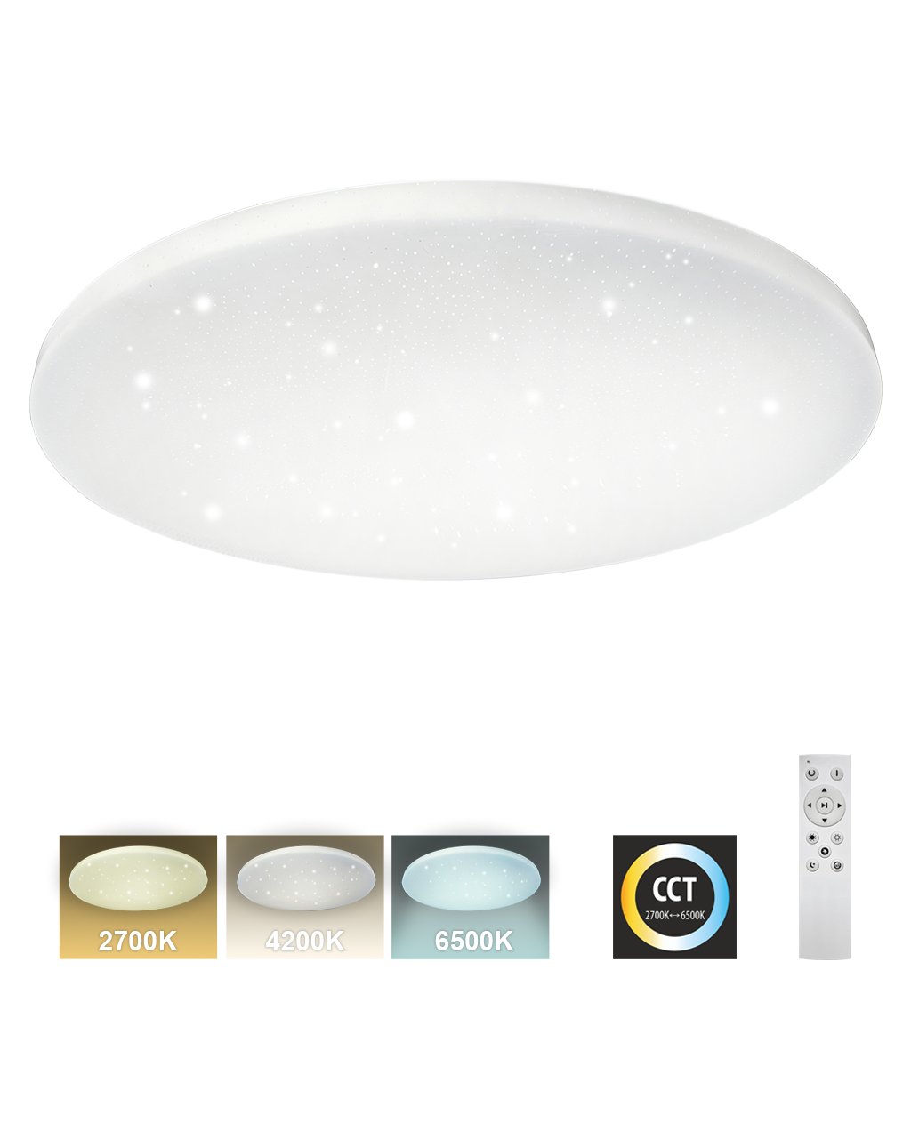 TR-602C - IPOLY 60W 5700lm ø58cm CCT + Trixline vezérlő