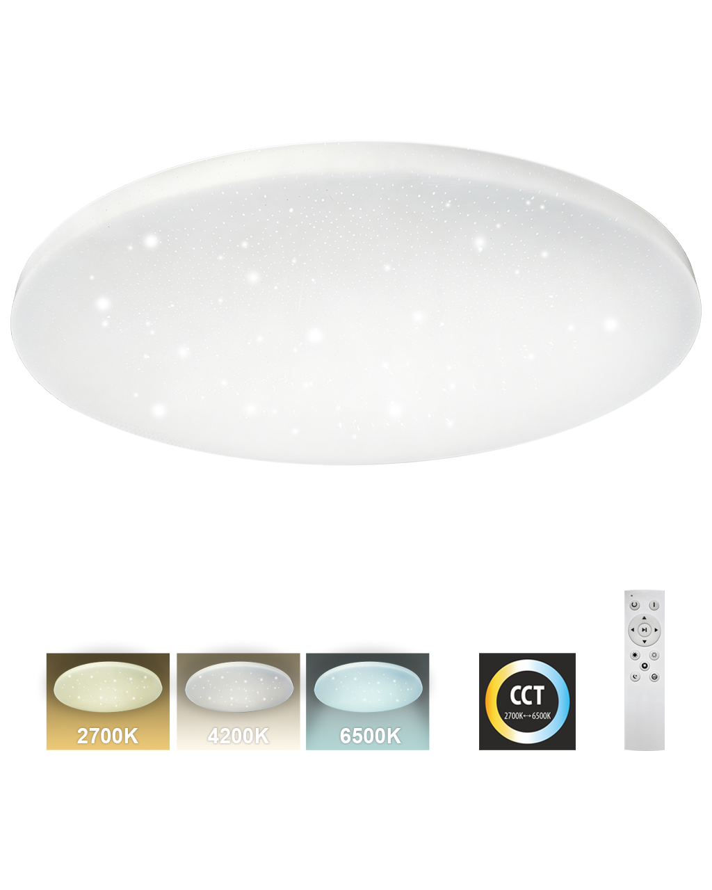 TR-603C - IPOLY 80W 7600lm ø78cm CCT + Trixline vezérlő