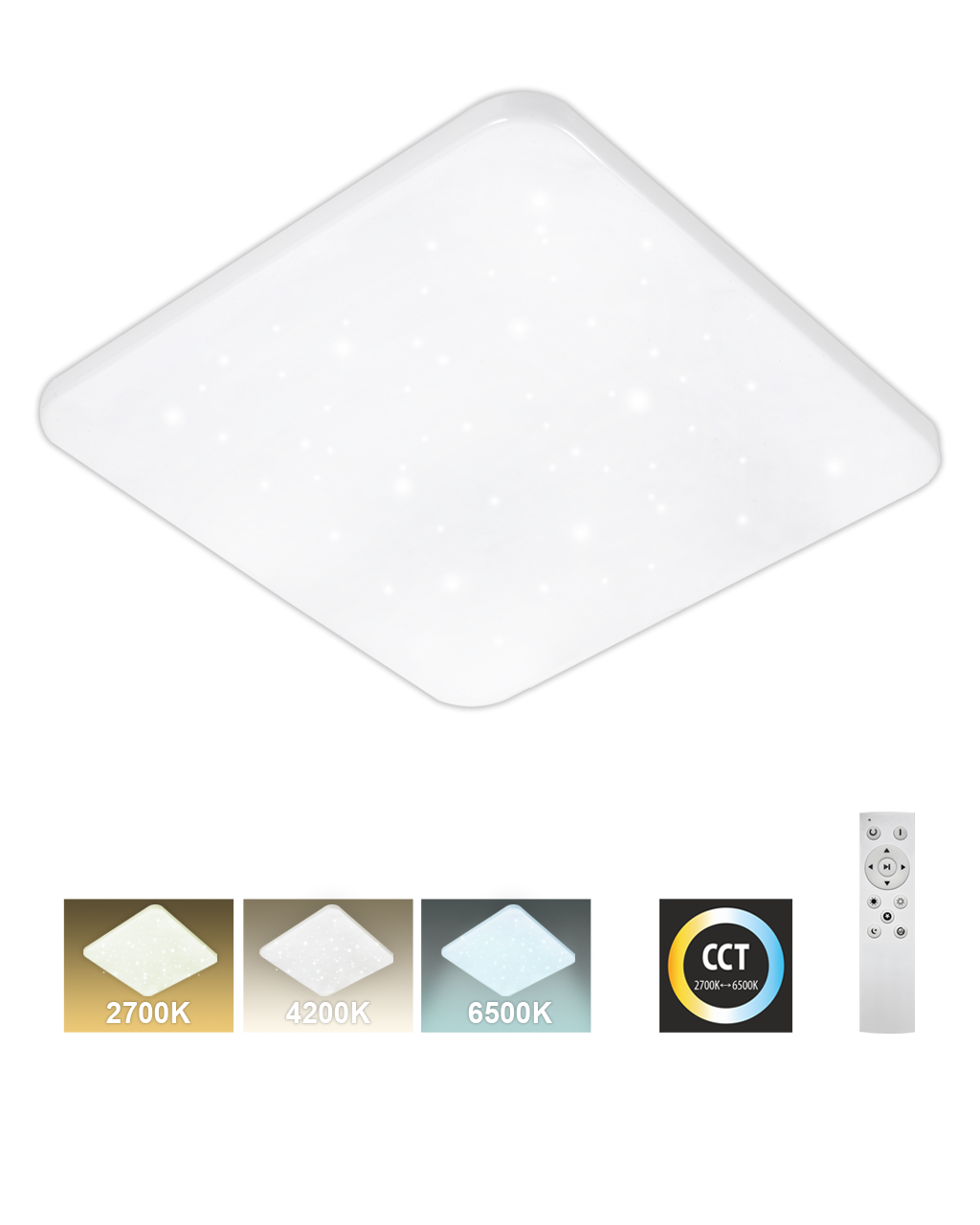 TR-605S - FLORA 60W 5700lm 53x53cm CCT + Trixline vezérlő