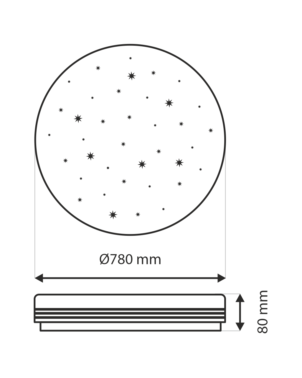 TR-613C - VENTA 80W 7600lm ø78cm CCT + Trixline vezérlő - Image 3