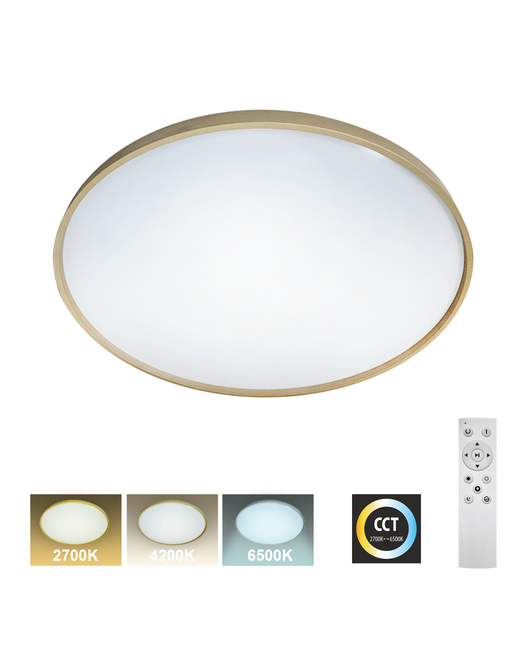 TR-616C - DRINA 36W 3420lm ø50cm CCT + Trixline vezérlő