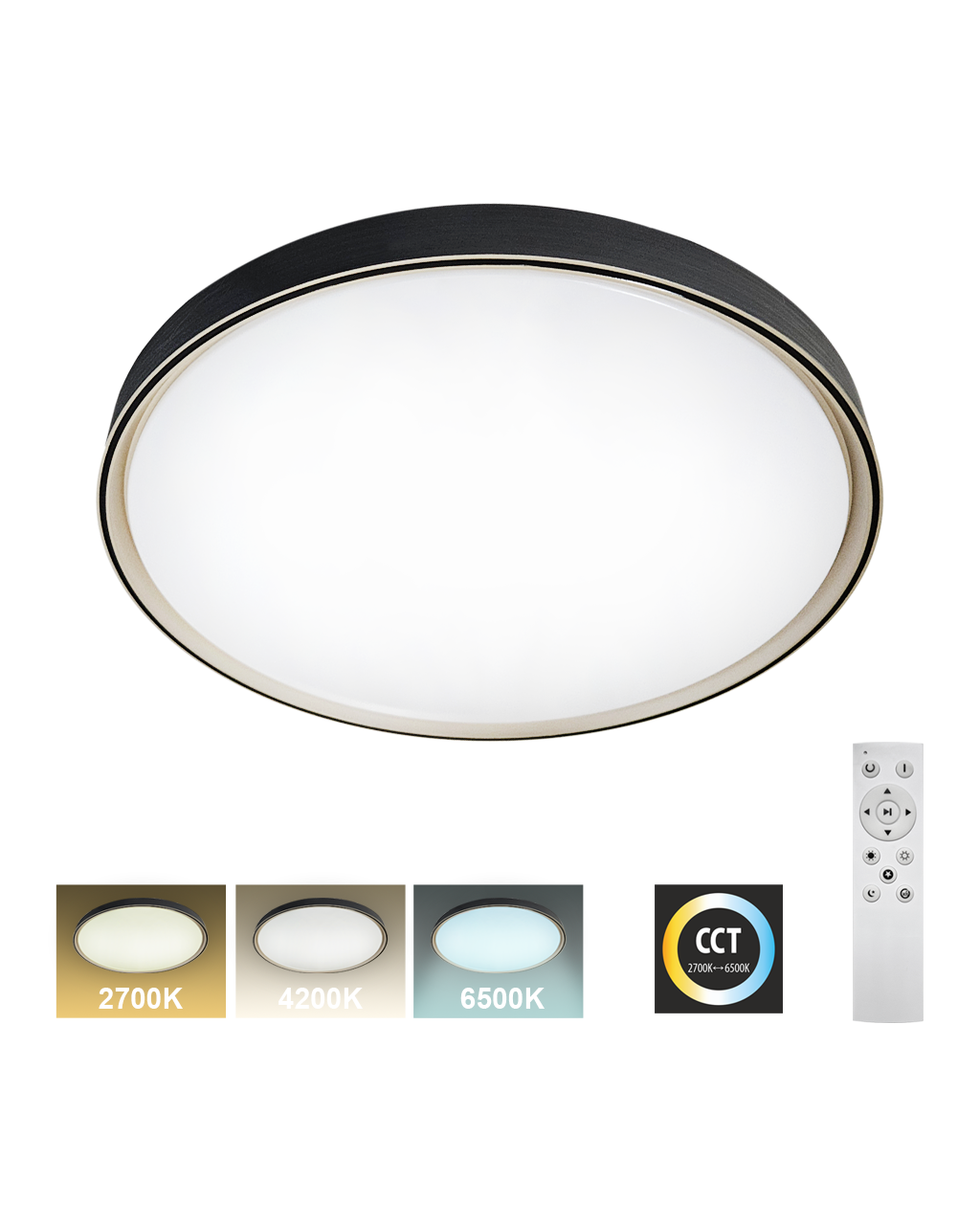 TR-617C - EBRO 36W 3420lm ø50cm CCT + Trixline vezérlő