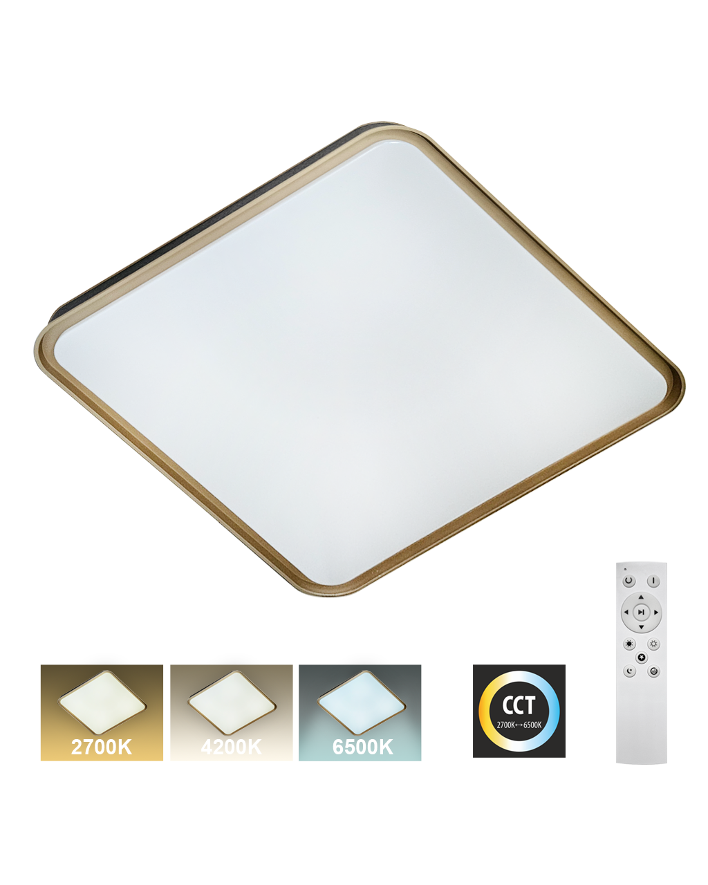 LED TR-618S - UNA 60W 5700lm 50x50cm CCT + Trixline vezérlő mennyezeti