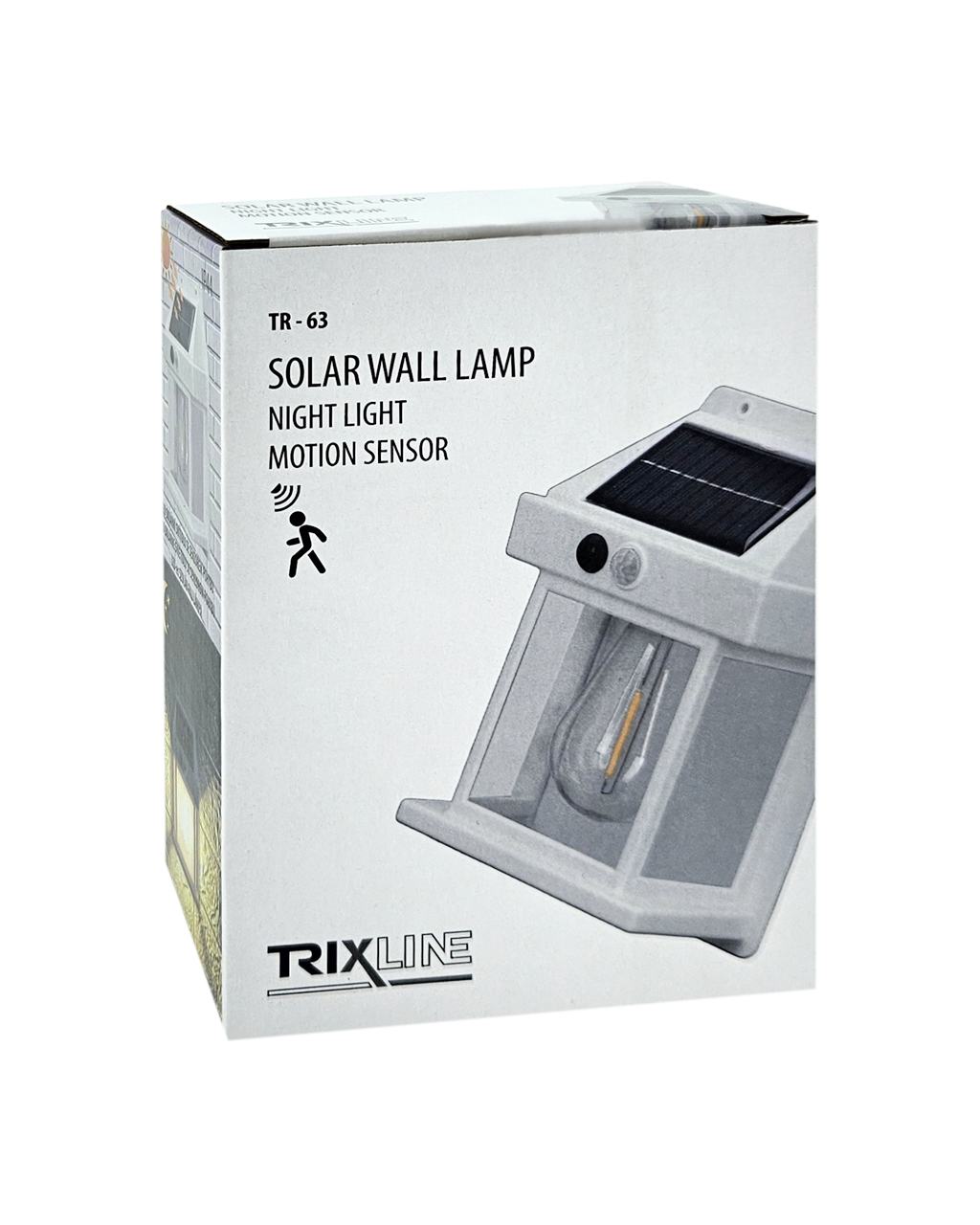 TR-63 LED napelemes fali lámpa községekkel – fehér Trixline TR-63 LED napelemes fali lámpa községekkel – fehér Trixline